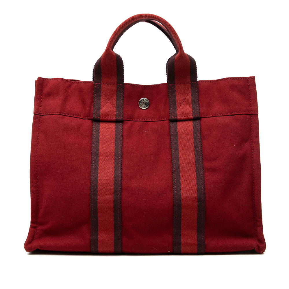 Pre-Loved Hermes Canvas Fourre Tout PM